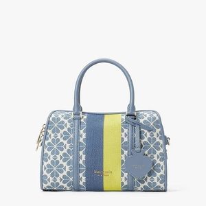 Kate Spade Flower Jacquard Stripe Medium Satchel